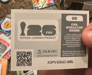 Panini FIFA World Cup 2026 Argentina Logo Officially Licensed Sticker 00 *RARE*