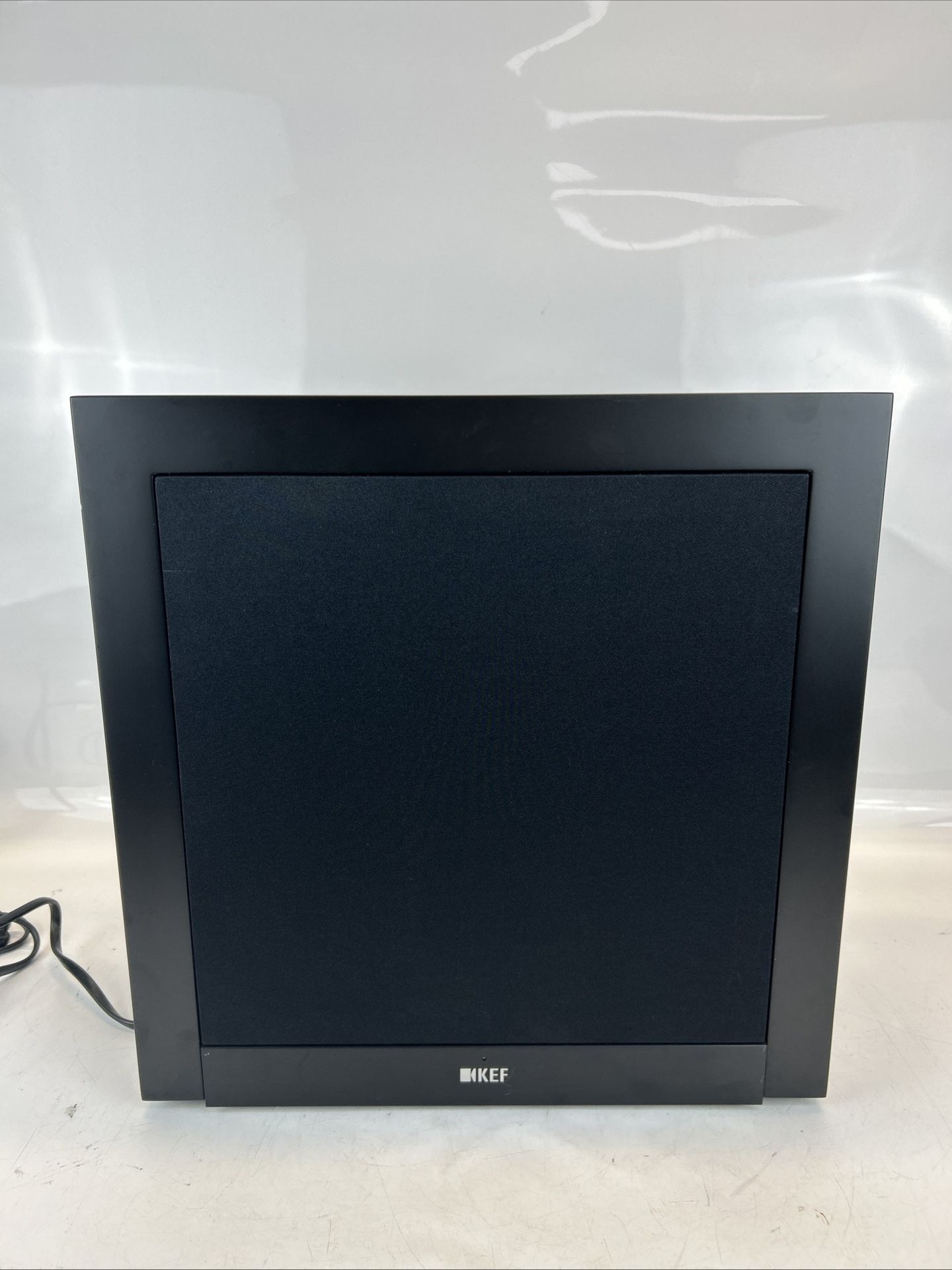 KEF T-2 Powered 10" Subwoofer – Deep Clean Bass, Slim Design, Black Finish