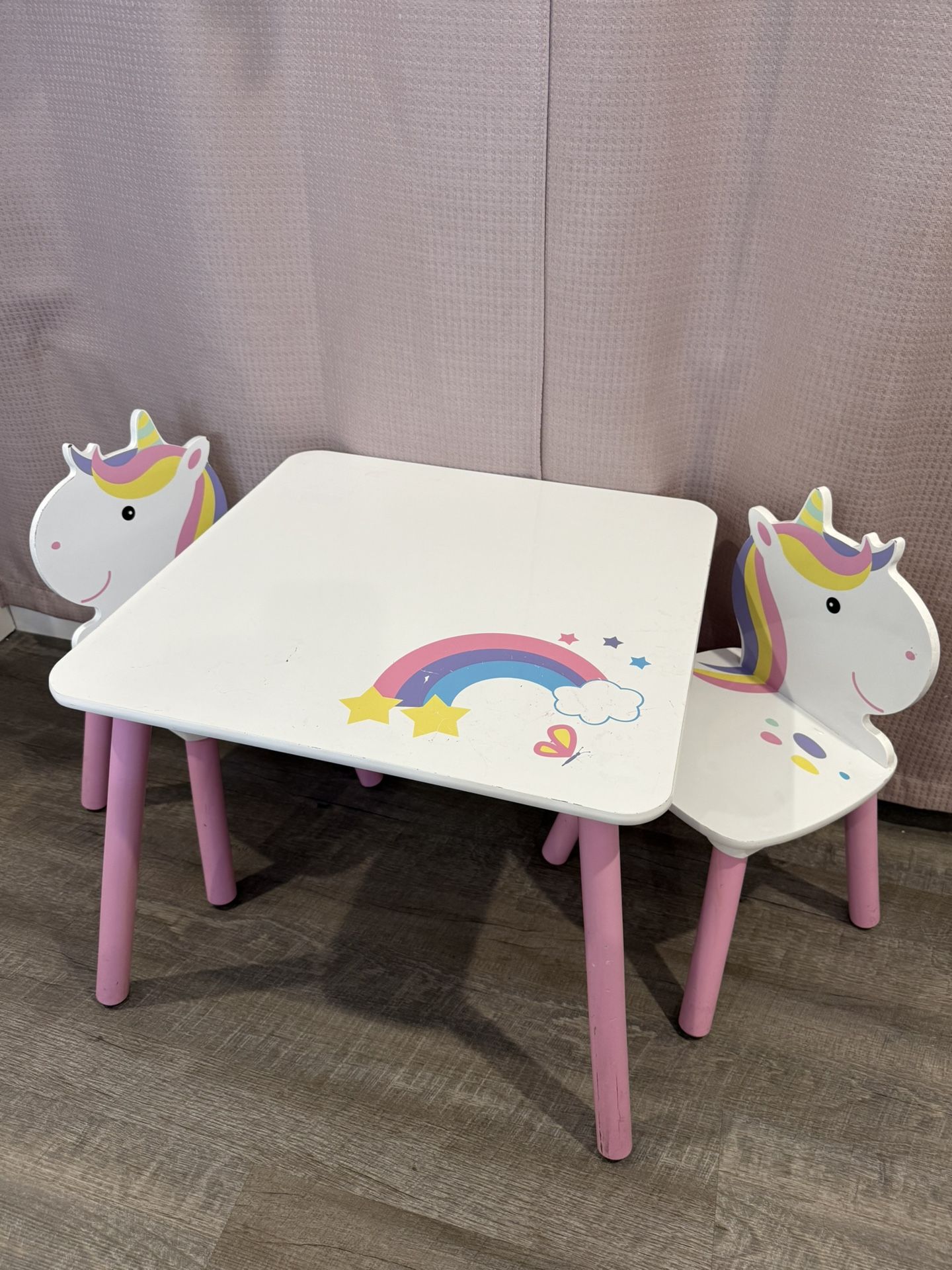 unicorn kids table