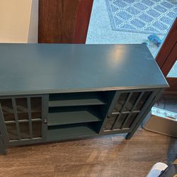 Blue Storage Cabinet /tv Stand 