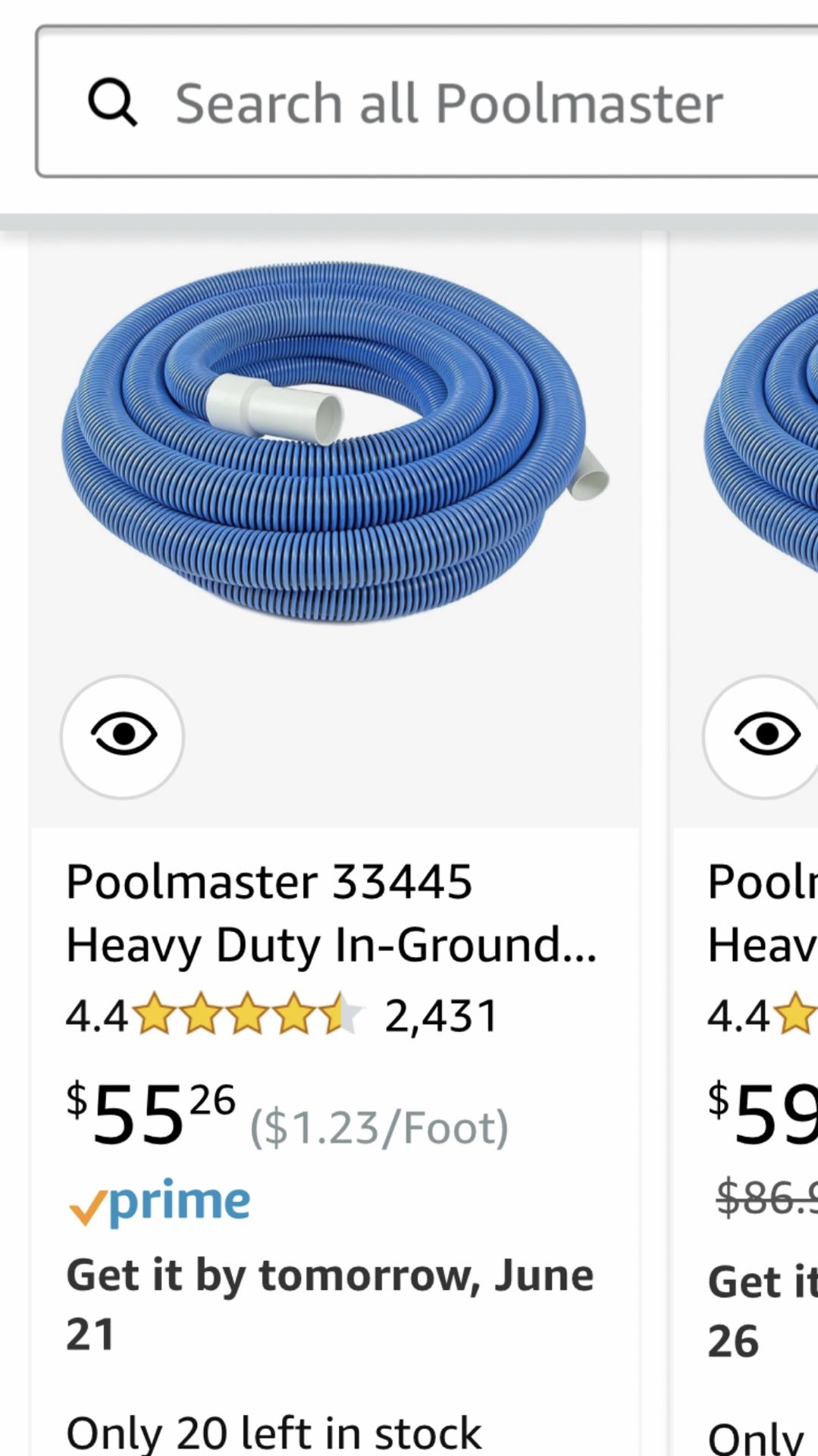 Pool Hose 45’