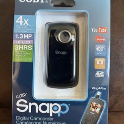 Coby Snapp Digital Camcorder-Unopened In Original Packaging.