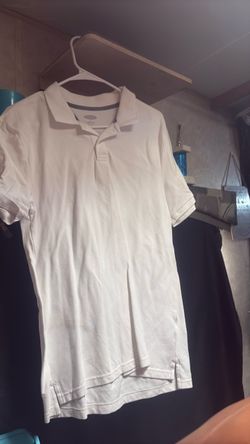 Old Navy Built-In Flex Men's White Short-Sleeve Polo - Size M