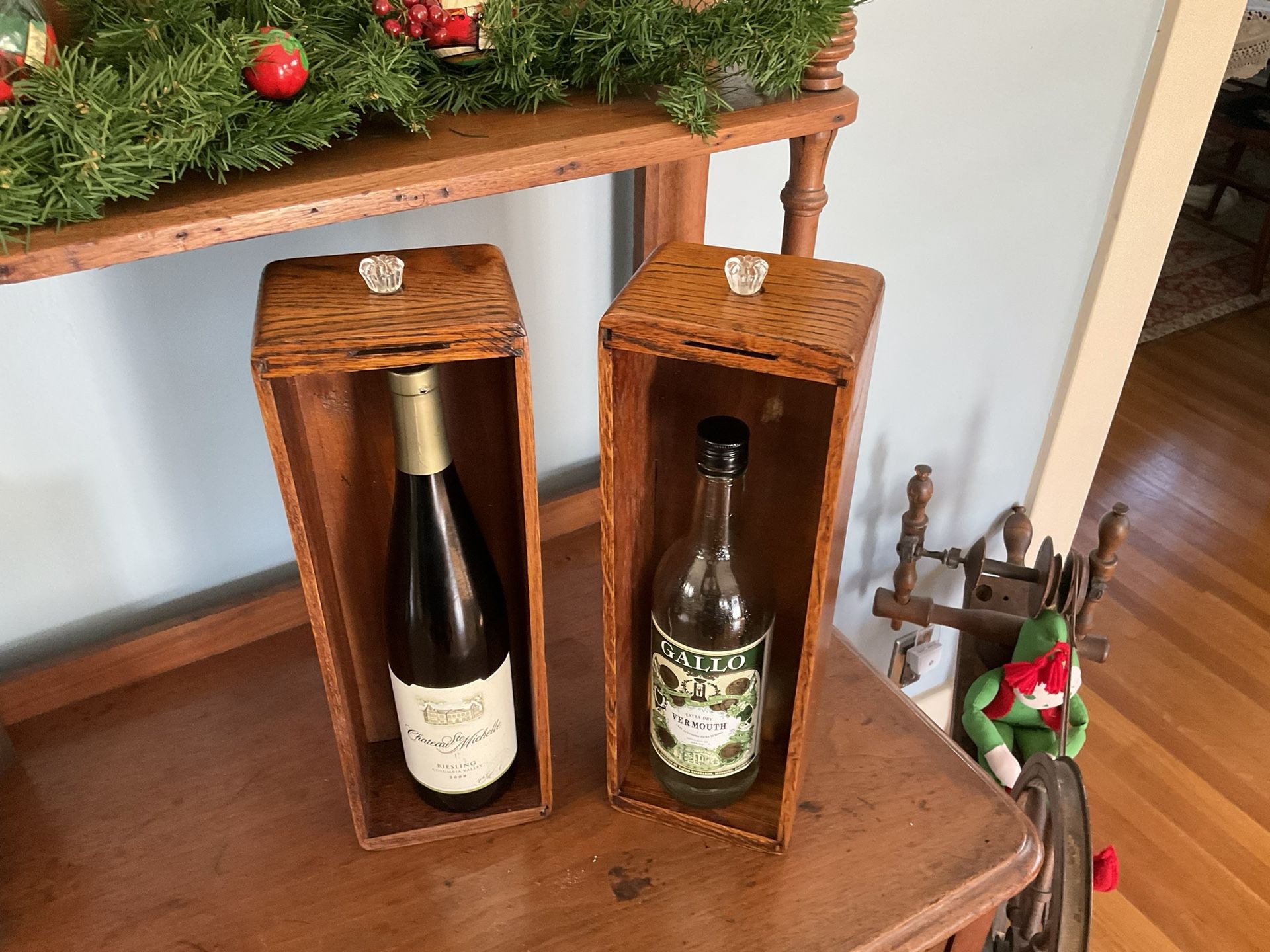 Unique Wine Storage / Holder Made From Antique Sewing Machine Cabinet $15 Each
