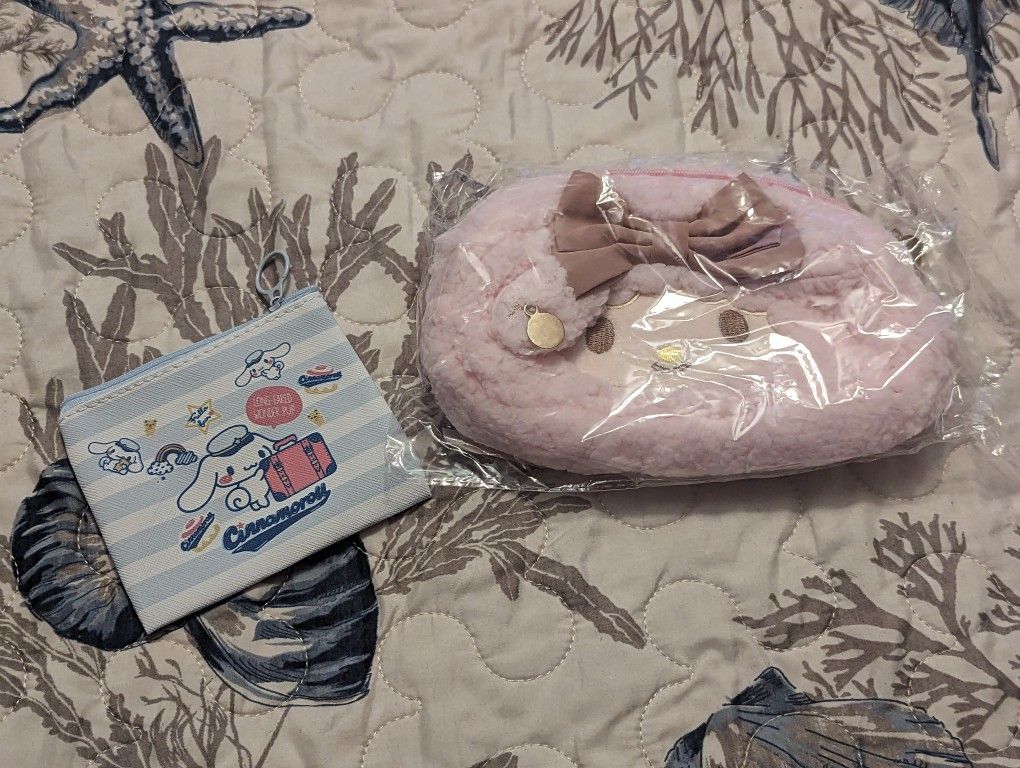 My Melody Pencil Case And Cinnamoroll Coin Purse