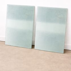 2 premium glass table tops