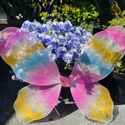 Little Girls Fairy Wings: Light Up Wings: Halloween