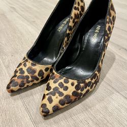 Nine West Pumps Size 6 Animal Print Fur Leopard
