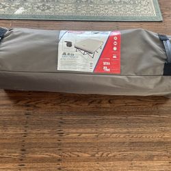 Unused Coleman Camping Cot & Air Mattress Queen Size