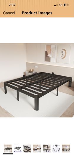 New in the box full size 14” platform Bed frame