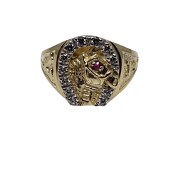 Horse Gold Ring 10K Gold S-017