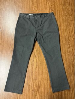 Volcom Men’s Chinos Khaki, Slim Tapered, Gray, 34x29