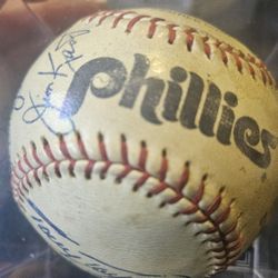 Phillies Ball Signed Tig Mcgraw And Others