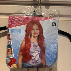 Disney Princess Red Wig Ariel child long red wig