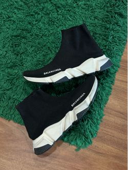 Balenciaga Speed Trainer Black/White - Size 8W - PreOwned - $895 Retail