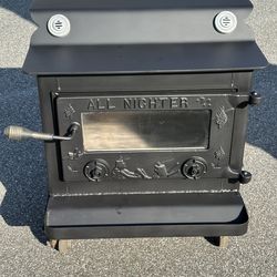 All Nighter "Giant Moe" Wood Stove – Glass Door Model