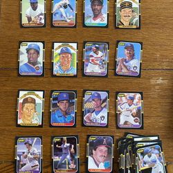 Lot 47 1987 Donruss Leaf Baseball Cards Including Hall Of Famers Dwight Gooden 