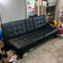 Faux Leather Couch
