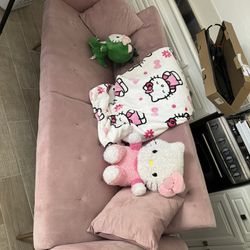 Pink Futon Couch