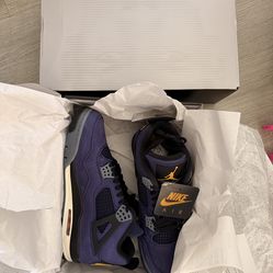 Jordan 4 Lakeshow . Size 11 recipe in hand