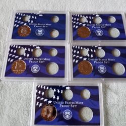 PF-65  PROOF KENNEDYS  x5