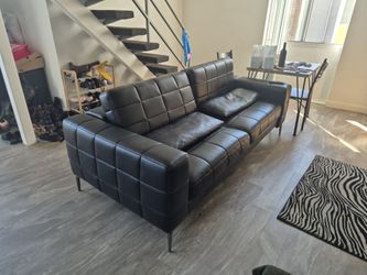 Sofa - Black Vegan Leather