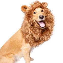 Pet Krewe Large Dog Lion Mane Halloween Costume – Fits Neck Size 13”- 32”