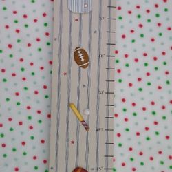 Vintage Wooden Folding Sports Children's Hanging Height Chart