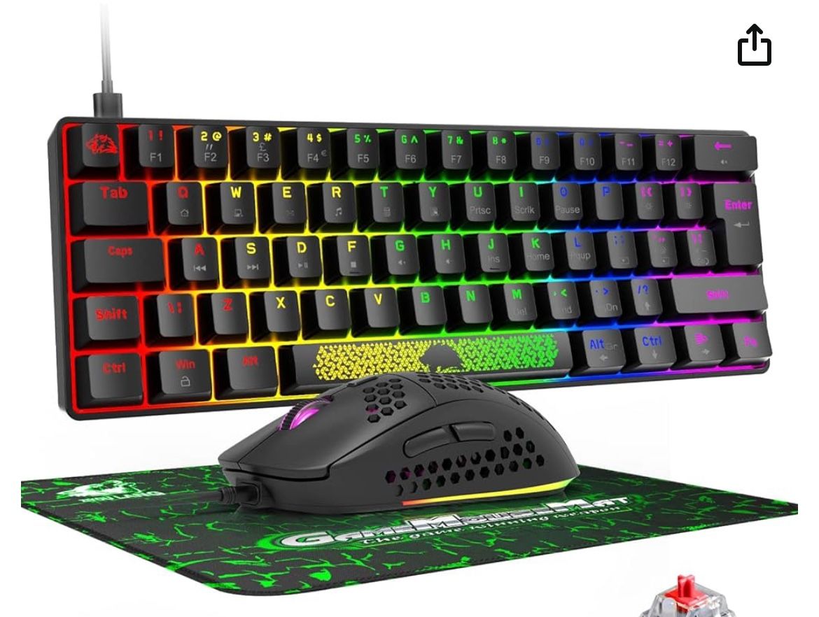 Gaming Keyboard, Mouse, And Mousepad. All RGB