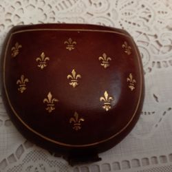 Vintage Heel Purse In Colored Leather With Florence Lily Handcrafted