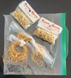 Jewelry and craft items.