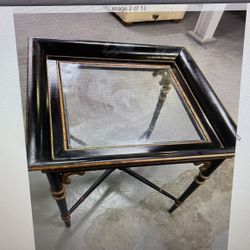 Rare Lillian August for Drexel heritage glass table