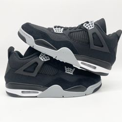 New- Size 13- Air Jordan 4 Retro Black Canvas 