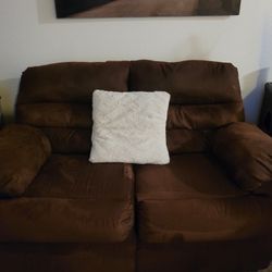 Brown Love Seat