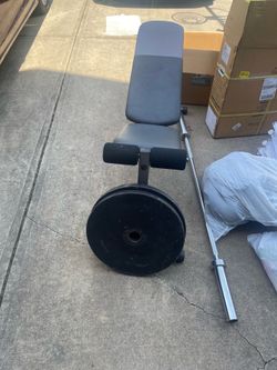 Weight bench set