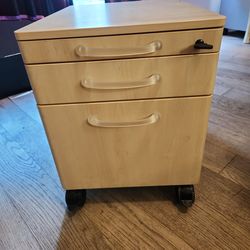 Compact file cabinet with the drawer