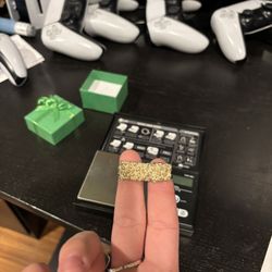 10K 2 Finger Nugget Style Ring