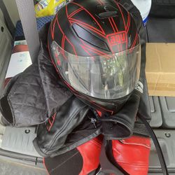 Motorcycle Helmet & Suit