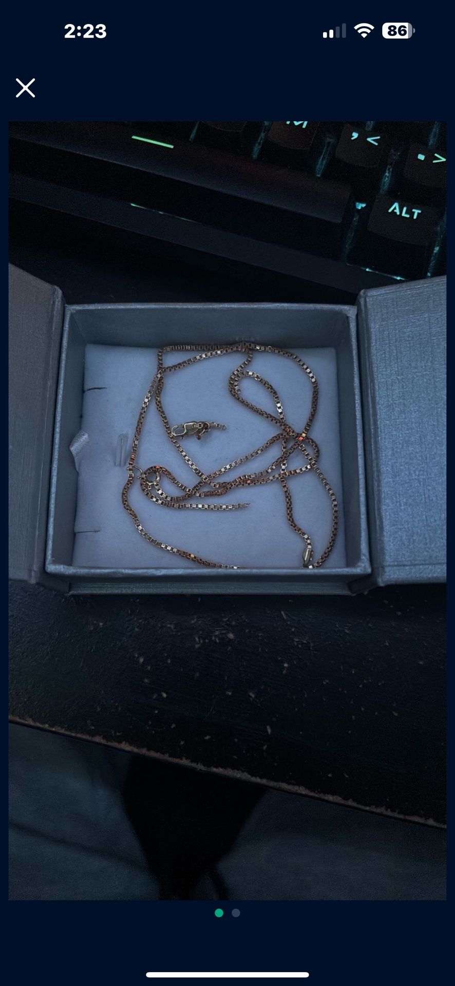 18k gold chain