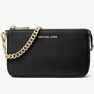 NEW Michael Kors Leather Chain Wallet 