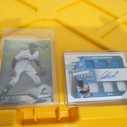 jazz chisholm tools of the trade Auto Patch/ Rookie Card Baseball Cards 