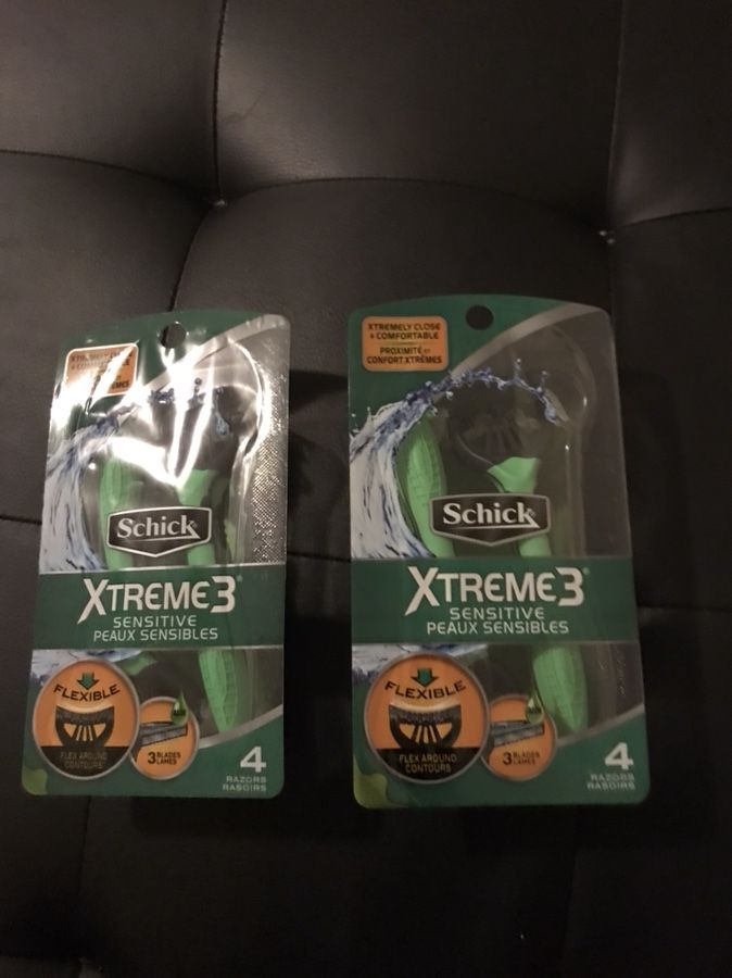 2 schick each contain 4 both for 5$