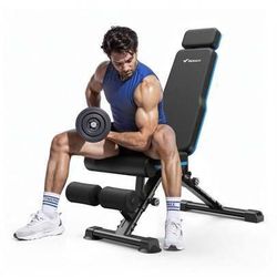 MERACH Adjustable Weight Bench, 990LBS Fast Folding Weight Benches For Home Gym Workout