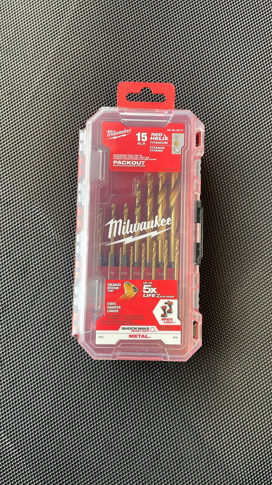 Milwaukee SHOCKWAVE Impact Duty Titanium Drill Bit Set (15-Piece)