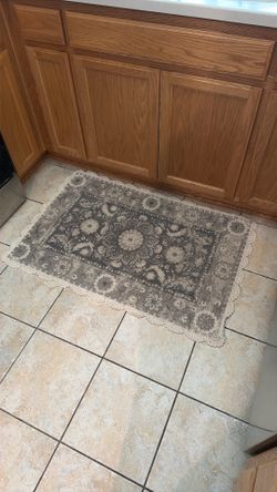 Kitchen rug or outdoor rug. $10