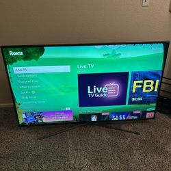 60 Inch 4k Samsung Tv With Roku And Remotes Works Good 