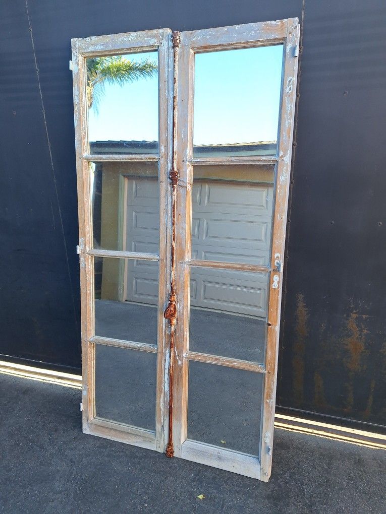Antique French Door Mirrors