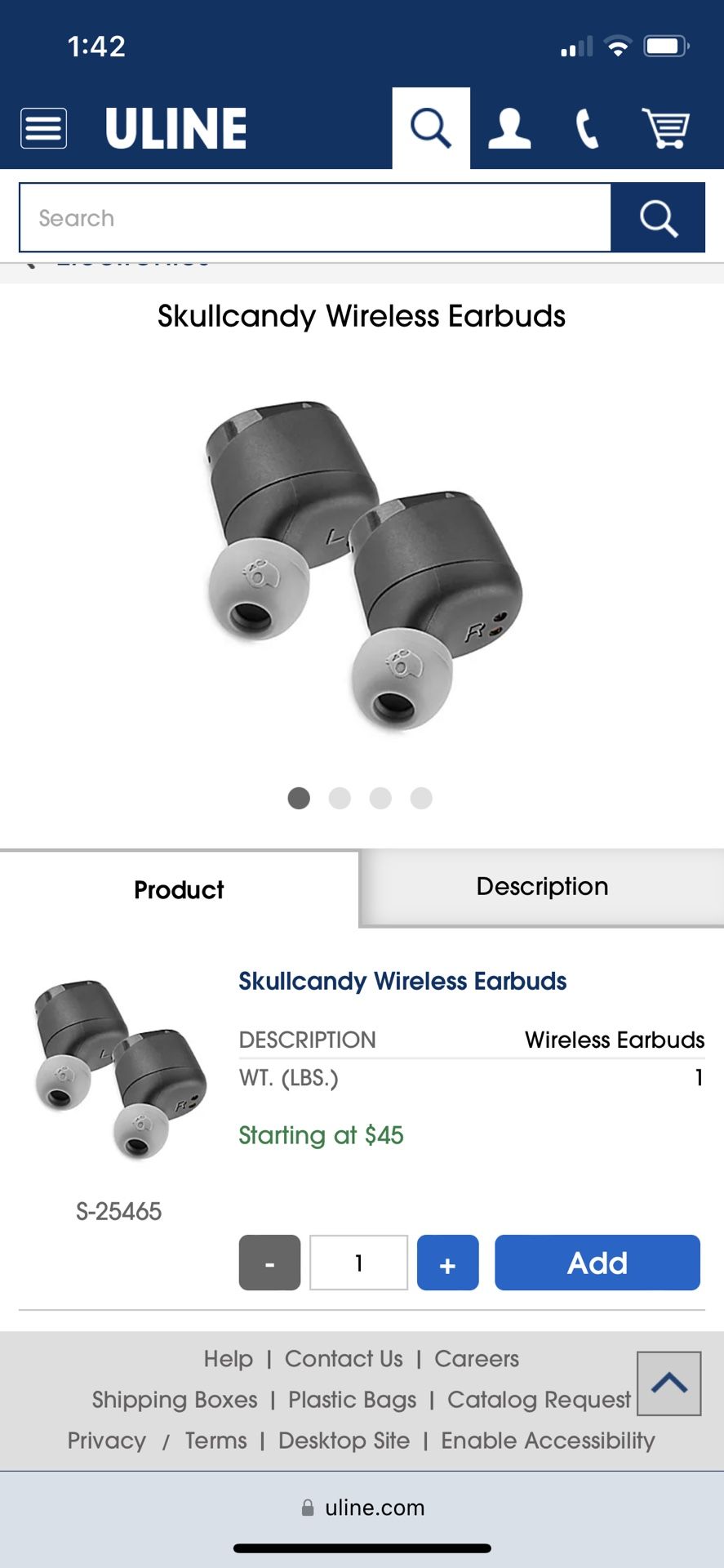 Skull Candy Wireless Earbuds