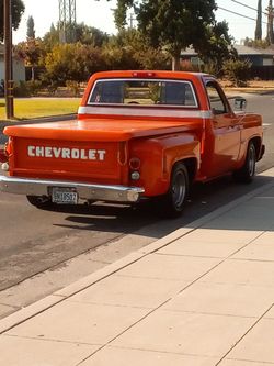 1975 Classic Chevrolet C10 Pickup Truck Orange