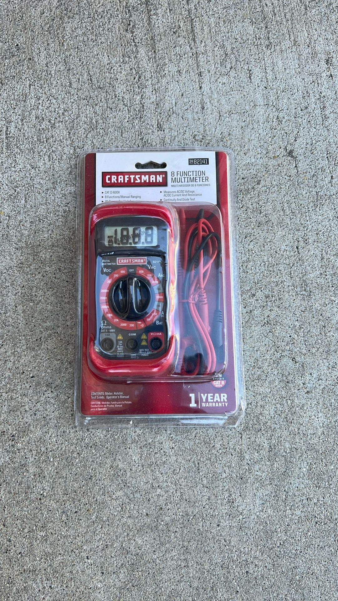 Craftsman 8 Function Multimeter 